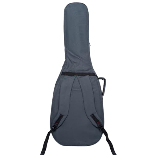 Image of Baritone Electric Guitar Gig Bag 12MM Padded with Adjustable Shoulder Straps (Grey)