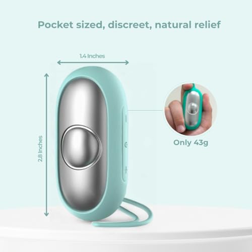 Glowco CalmCarry Sleep Aid Device – Handheld Microcurrent Relaxation Tool, Supports Calm, Focus & Gentle Relief, USB Rechargeable, Portable Wellness Device for Adults & Kids | Teal Calm Carry - Image 4