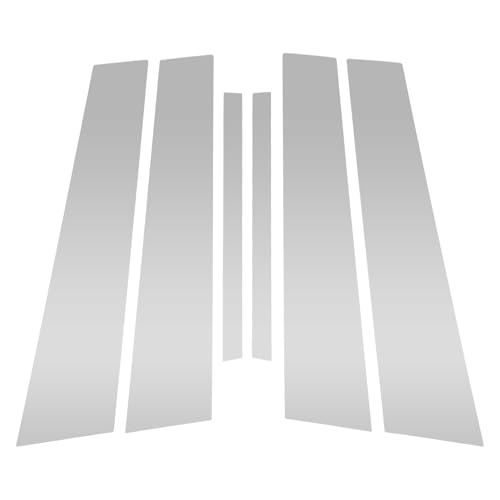 VekAuto 6 Pcs Front Rear Left Right Car Door Pillar Window Trim for Nissan Altima 2019-2023 Anti Scratch Sticker Pillar Posts Cover Chrome Silver Tone