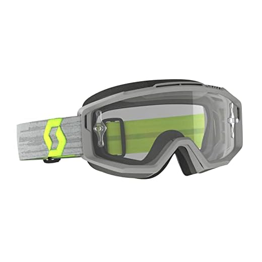 Scott Split OTG lunettes Motocross gris/jaune (Gray,One Size)