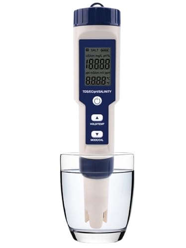 Testeur multifonction 5 en 1 TDS EC PH EDEDE pour eau de spa