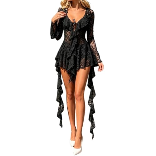 Robe de bal cintrée Y2K en dentelle | Qualité supérieure pour cérémonie