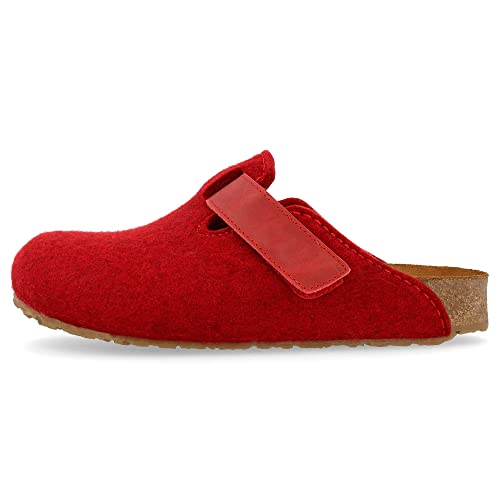 HAFLINGER Bio Kurt felt slippers felt clog paprika (42) size 44 - Image 2