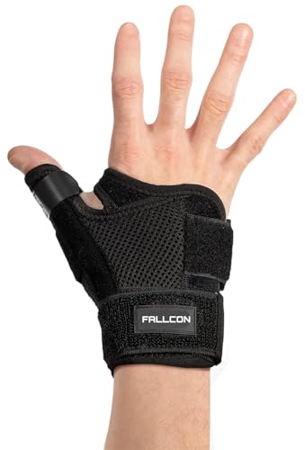 Muñequera Pulgar - Ferula Pulgar Unisex - Muñequera Tendinitis Dedo Pulgar - Muñequera de Quervain,Alivio del Dolor Tunel Carpiano,Artitris y Esquince de Pulgar - Izquierda y Derecha Talla Universal.