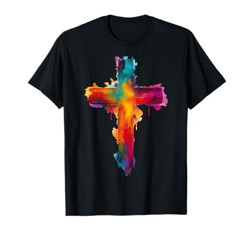 Cross Christian Religious Believe Blessed Faith God Graphic T-Shirt