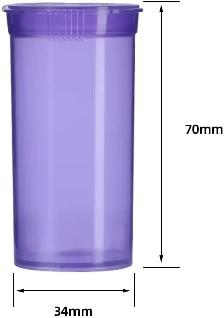 Fenny's Creations Pop Top Squeeze Bottles 13 Dram Squeeze Bottles, Squeeze Pot Tub, Poptops, Pop Tops, 13 dram pop top, Assorted Colour (100)