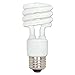 Satco T2 13-watt Fluorescent Spiral Bulb, White