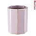 4 Piece Ceramic Bathroom Accessories Set - Blush Rose Pink Gold - Complete Bath Decor Kit Includes Designer Soap and Lotion Dispenser - Cup - Tumbler - Soap Dish (DESIGN2)