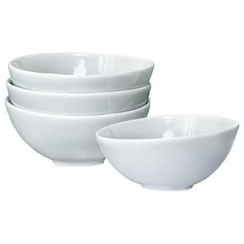 YALONG Ceramic Bowls Set of 4, 20 Oz Soup Bowl, 6.69" Cereal Bowl, Microwave, Dishwasher and Freezer Safe, Chip Resistant, for Pasta, Salad, Oatmeal (Ice Blue) Cover
