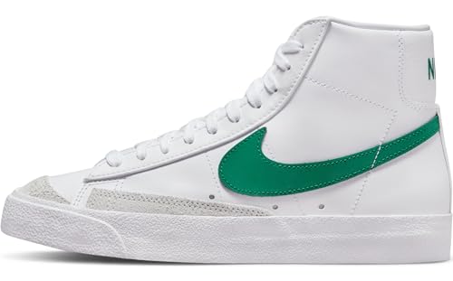 Nike Femme W Blazer Mid '77 Sneaker, White/Malachite-White-Black, 38 EU