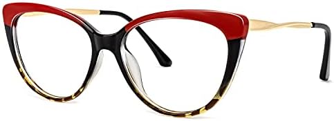 Voogueme Red Cat Eye Blue Light Glasses for Women Block UV Anti Eyestrain Eyewear Trudie GOP153479-03