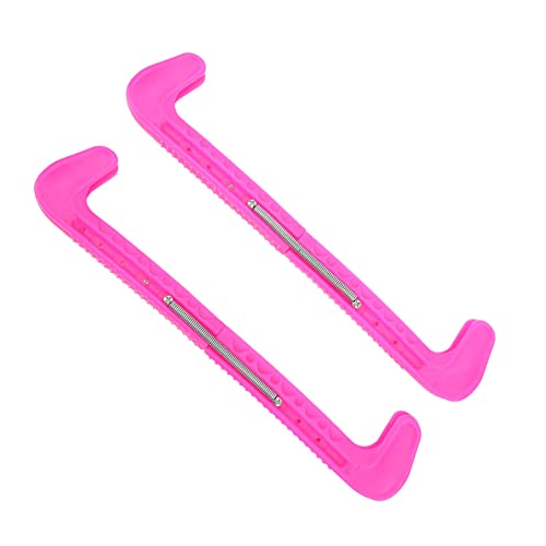 Uxsiya Protetores de lâmina para skate no gelo, tamanho ajustável, 1 par de parafusos, protetor de l