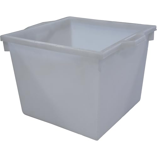 Bac gerbable en polyéthylène, construction conique - capacité 60 l - coloris naturel - Bac Bac en plastique Bac gerbable Conteneur Conteneur en plastique Bac de stockage Bac plastique Bacs Bacs de stockage Bacs en plastique Bacs gerbables Bacs plastiques