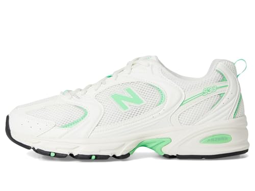 New Balance New Balance Unisex 530 Sneaker, Sea Salt/Lime Leaf, 10 US Men