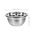 Milisten Stainless Steel Vegetable Washing Basin Multi-Purpose Wash Bowl for Rice Fruits Vegetables Easy to Clean Kitchen Tool for Home Use