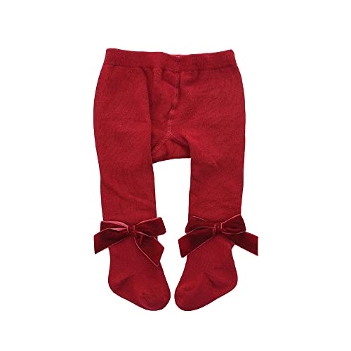 Ccgo Newborn Baby Girls Tights Infant Toddler Girls Leggings Velvet Bowknot Warm Cotton Stockings Pant Baby Tight Socks (S(0-12 Months), White&Black&Red&Pink-4 Pack), (Bt01) #TOP4