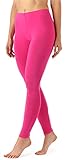In der EU hergestellt Merry Style Damen Lange Leggings aus Viskose MS10-143 (Rosa, M)
