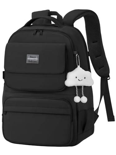 FIORETTO Schulrucksack Teenager Mädchen Rucksack Damen mit 15,6'...