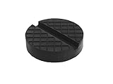 100x25mm mit V-Nut/Waffel Gummiauflage Gummi-Unterlage Auflage Wagen-Heber Hebebühne rund Auto Klotz Rangier-Wagenheber Puffer Reifen Reifenwechsel LKW Räder KFZ Tuning Zubehör