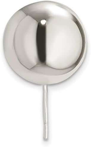 Sterling Silver Polished 14.0mm Ball Earring