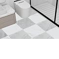 Tottist 30-Pack 12x12 Inch Peel and Stick Vinyl Floor Tiles, Self Adhesive Waterproof Flooring Planks for Kitchen, Dining Room,Bathroom,Vestibule, Cover 30 Sq. Ft(Grey/Beige Marble,15 Tiles Per Color)