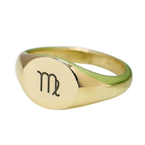 Bague Vierge ronde hypoallergénique en argent 925 plaqué or pour peau sensible