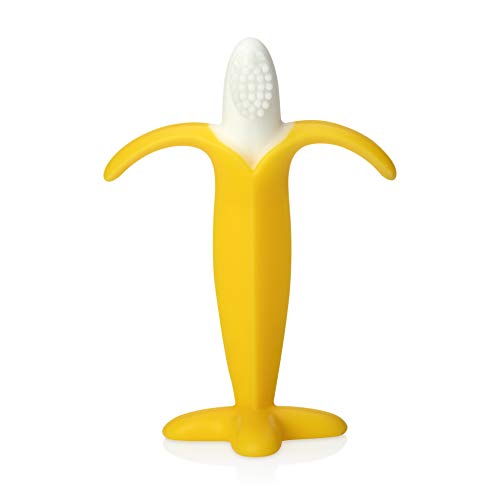 Nuby Zahnungsspielzeug in Bananenform; Silikon; ab 3 Monaten
