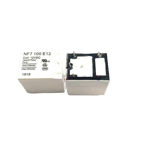 Relais NF7 100 E12 12VDC 16A normalement ouvert à 4 broches pour circuits électroniques