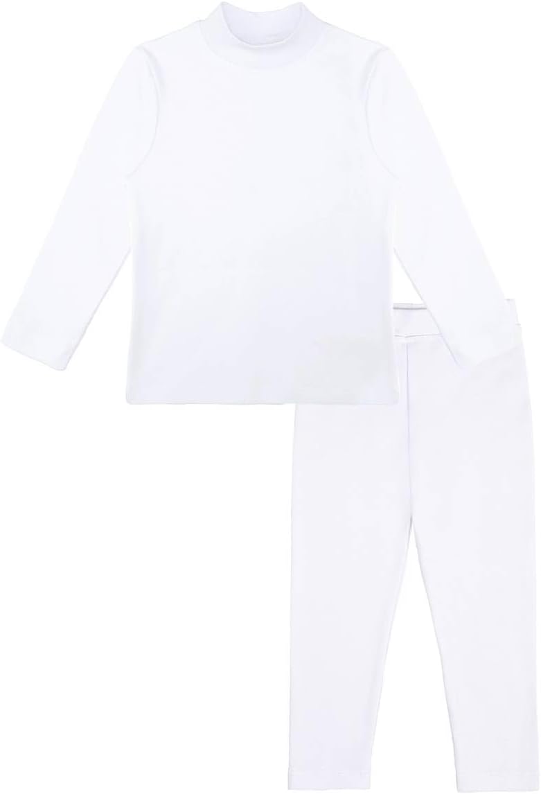 Lilax Girls Long Sleeve Mock Turtleneck Shirt and Leggings Set, Big & Toddler Girls' Clothing Sets