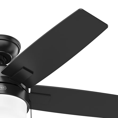 Hunter Fan 44 Inch Matte Black Indoor Ceiling fan with LED Light and Pull Chain for Bedroom, Living Room, Office, Basement, Kitchen, Dining Room (Renewed), CC5C27C75 - Thumbnail 7