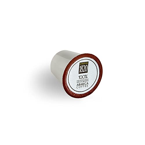 Café 1820 Premium Ground Coffee Cups Special Reserve Costa Rican Arabica Medium/Dark Toast Coffee K-Cups Compatible With Keurig Machines 48 Pods #TOP2