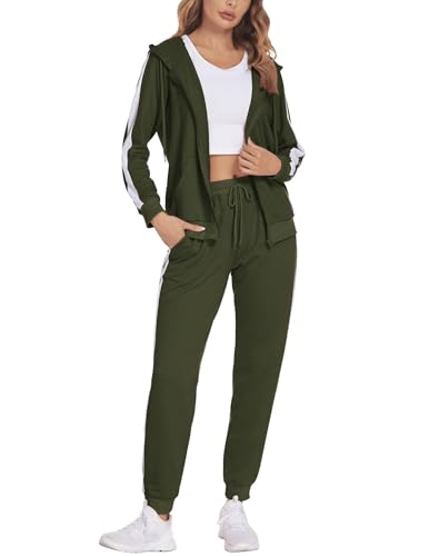 Parabler Damen Trainingsanzug Zweiteiler Jogging Anzug Jogger Tracksuit...