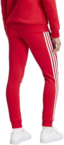 Adidas Damen Essentials 3-Stripes Fleece Pants, Better Scarlet, XXS – Ansicht 2