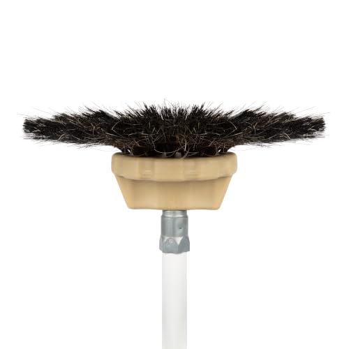 Lobo Tools 11-Inch Horsehair and Polyester Shag Style Drywall Texture Stipple Brush, Pre-Formed Pre-Flattened Ceiling and Wall Texture Brush, Standard Threaded Pole Connection by Lobo Tool Company - Image 4