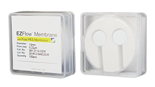 Foxx Life Sciences 361-2113-OEM EZFlow filtro de disco de membrana, PES, 0,22 micrómetro tamaño de poro, 13 mm de diámetro, no estéril Cover