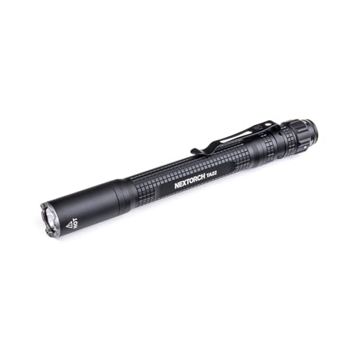 NEXTORCH TA22 - Slim Line Tactical LED Stift-Taschenlampe, 850 Lumen, Kopf mit Nano- Keramik Glasbrecher, Stroboskopfunktion