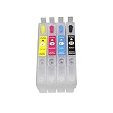 812 812XL T812 T812XL Sublimation Ink Cartridges, Empty Refillable Ink Cartridges Without Chip...