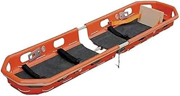 Rescue Basket Stretcher, Stainless Steel Basket Emergency Stretcher Basket, with Straps and Lifting Sling, for Helicopter and Rescue