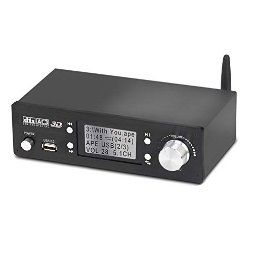 RSGK Decodificador de Audio de 5.1 Canales Bluetooth 5.0 Receptor DAC DTS AC3 Dolby Atmos 4K HDMI Extractor Converter SPDIF ARC PCUSB Tarjeta de Sonido