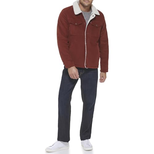 Image of Levi's Men's Corduroy Sherpa Lined Trucker Jacket (Regular & Big & Tall Sizes)