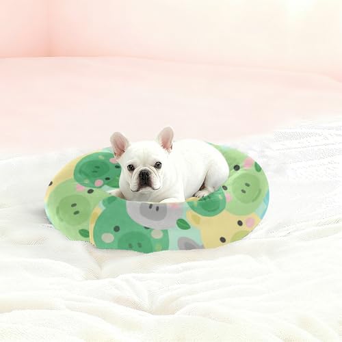 Lit chaud et doux en cochon pour chien et chat vert M - 3