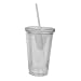 Eco To Go Cold Drink Tumbler - Double Wall -16oz. Capacity - Clear
