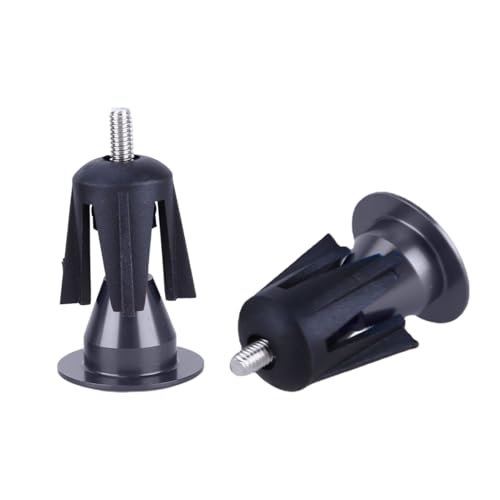 Image of 2 Pack Aluminum Bike Handlebar End Plugs Bike Bar End Grips Expanding Locking Bar End Caps for Drop Bars, Expandable Adjustable Locking End Caps
