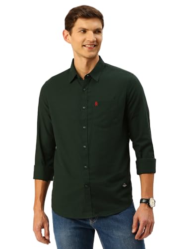 Image of Thomas Scott Men Classic Slim Fit Cotton Casual Full Sleeves Shirt