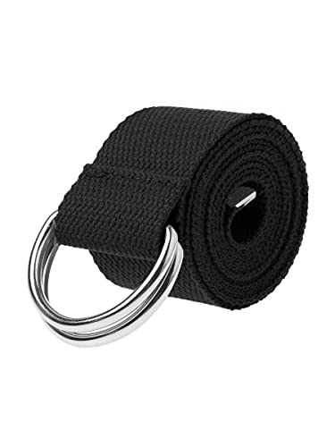 Cinto 2 Fivelas Masculino De Lona (PRETO, 110)