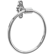 Franklin Brass Calloway 1-Pack Hand Towel Holder Polished Chrome Towel Racks for Bathroom Wall Round Towel Ring Holder for Bath Towel Hanger for Kitchen, Bathroom Accessories CLWY46-PC