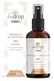 bedrop Propolis Extrakt Spray als Mundspray 30ml alkoholfrei & wasserlöslich - Auch für Kinder & Tiere geeignet - Reine Imker Qualität, ohne Alkohol, keine Zusatzstoffe