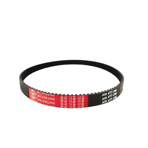 HUANLING 1pcs 477-3M-20 HTD Timing Belt, 477mm Length x 20mm Width x 2.4mm Height, 3mm Pitch, 159 Teeth, Closed Loop Pulley Timing Belt