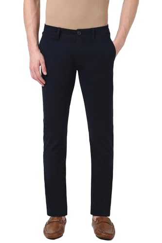 Image of Peter England Men's Skinny Fit Mid Rise Premium Casual Trouser Chinos