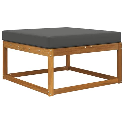 vidaXL Sofakissen für draußen Anthrazit 80 x 80 x 8 cm Polyester, Modernes Outdoor-Schaumkissen, farbbeständig für Sitzkomfort, langlebiges dekoratives Haushaltskissen